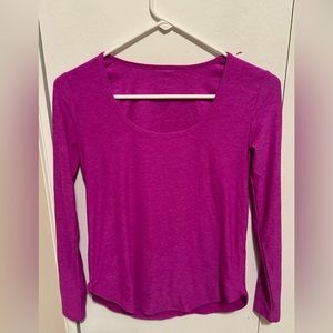 Beyond yoga vivid plum Spacedye pullover